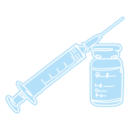 Syringe Vaccine Simple Medical Icon PNG & SVG Design For T-Shirts