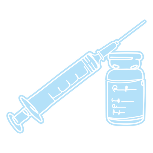 Jeringa vacuna simple icono médico