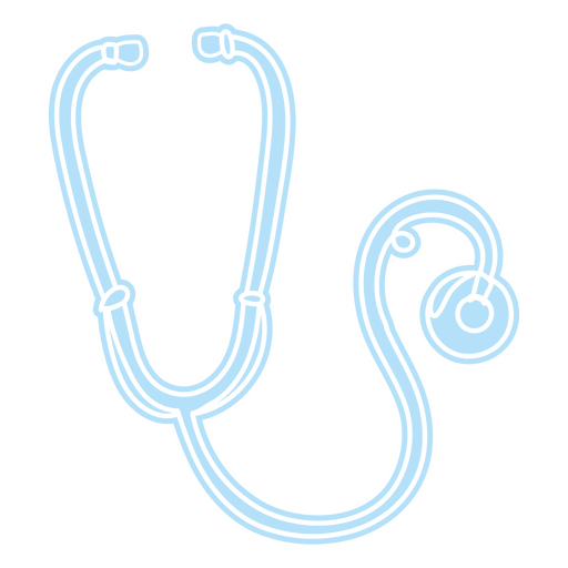Stethoscope simple medical icon PNG Design
