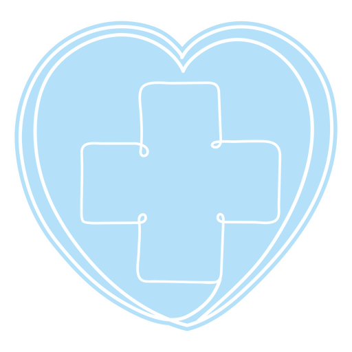 Herz einfache medizinische Ikone PNG-Design