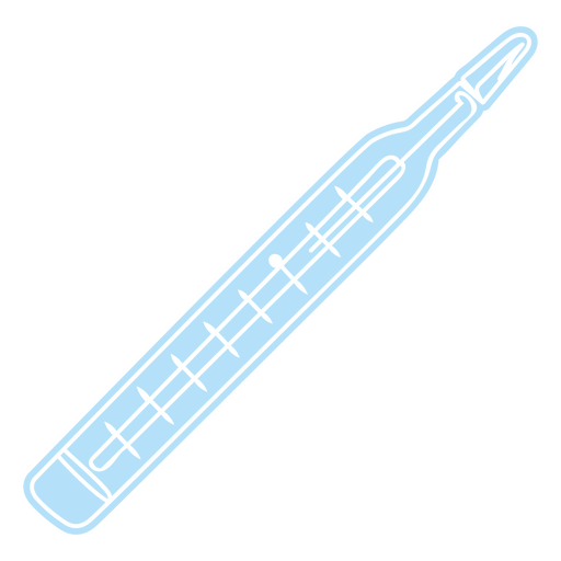 Ícone médico simples do termômetro Desenho PNG