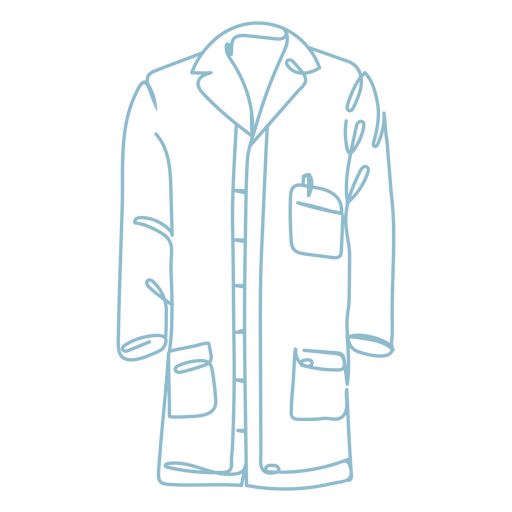 Doctor robe continuous line medical icon