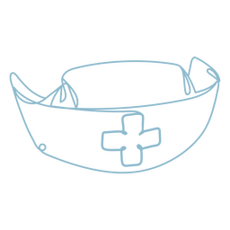 Medizinisches Symbol für die durchgehende Linie der Krankenschwester PNG-Design