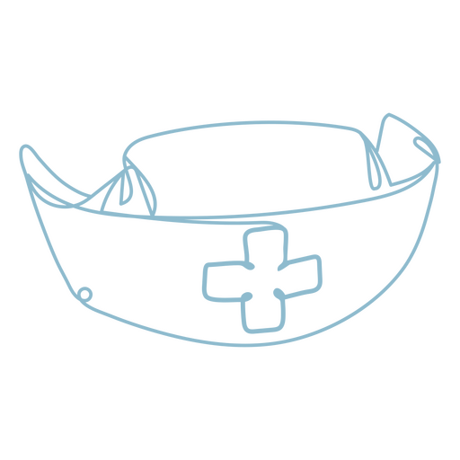 Medizinisches Symbol für die durchgehende Linie der Krankenschwester PNG-Design
