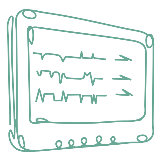 Icono de línea continua de tablero de suministros médicos Diseño PNG