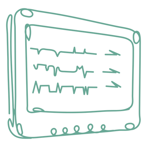 Medical supply board continuous line icon PNG Design