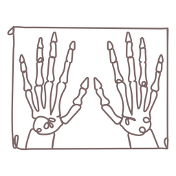 Ícone de linha contínua de raio-x de suprimentos médicos Desenho PNG
