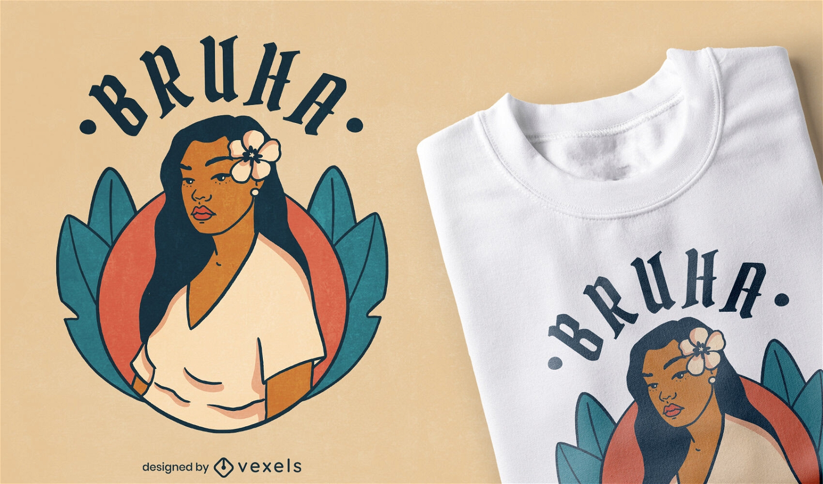 Bruha Filipino woman t-shirt design