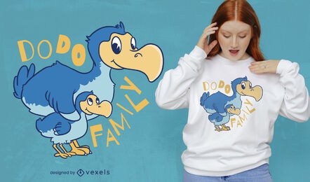 Dodo birds family t-shirt design