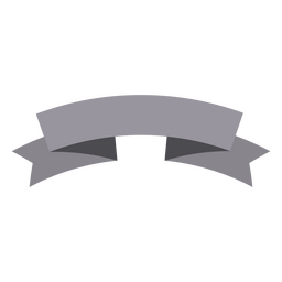 Ribbon flat grey color PNG Design Transparent PNG