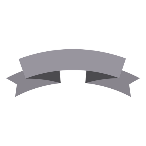 Flache graue Farbe des Bandes PNG-Design
