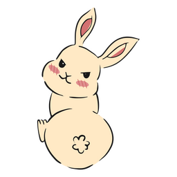 Bunny Angry Cute Animal PNG & SVG Design For T-Shirts