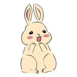 Bunny Surprised Cute Animal PNG & SVG Design For T-Shirts