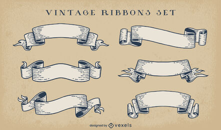 Vintage labels set