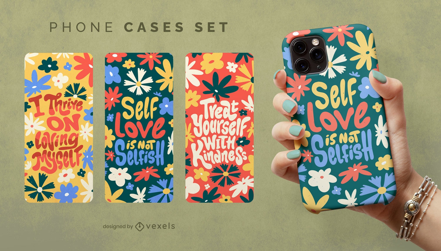 Self love phone cases set