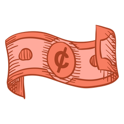 A conta Cedi financia o ícone da moeda Desenho PNG