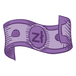 Zloty bill finances currency icon PNG Design Transparent PNG
