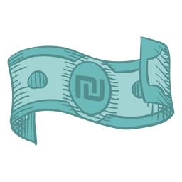 Shekel bill finanzas icono de moneda Diseño PNG