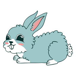 Bunny cute cartoon animal PNG Design