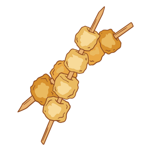 Ícone de comida de palitos de frango Desenho PNG