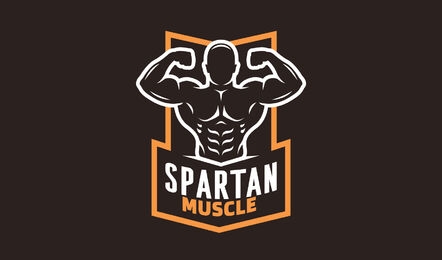 Gym bodybuilder logo template