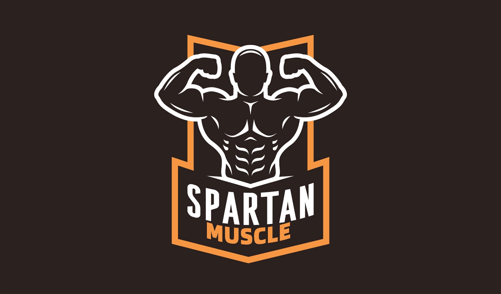 Fitnessstudio-Bodybuilder-Logo-Vorlage