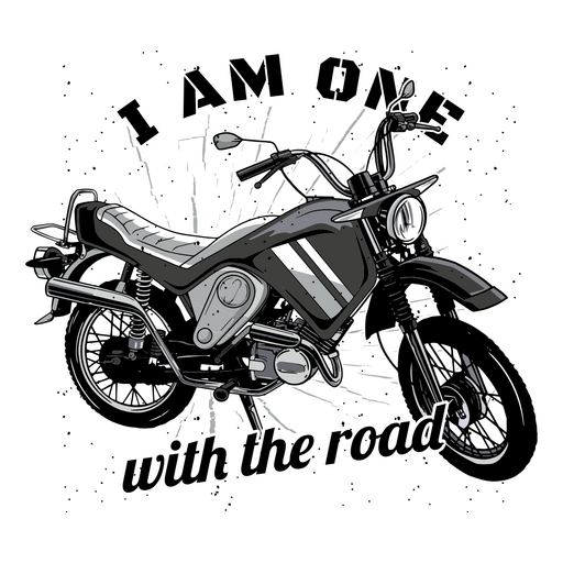 Black and white motorized lettering PNG Design