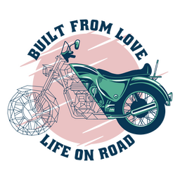 Letras de motos abstractas Diseño PNG