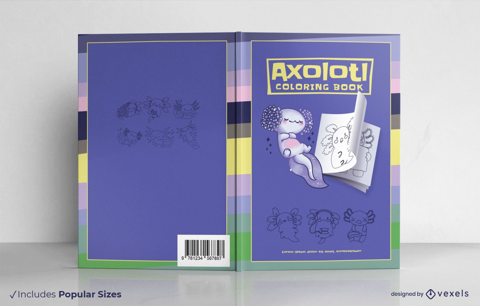 Axolotl-Buchcover-Design