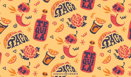 Mexican holiday pattern design