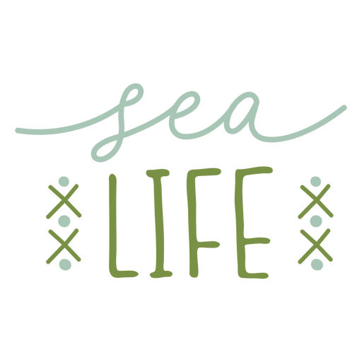 Sea Life Ocean Home Zitat Gefühl PNG-Design