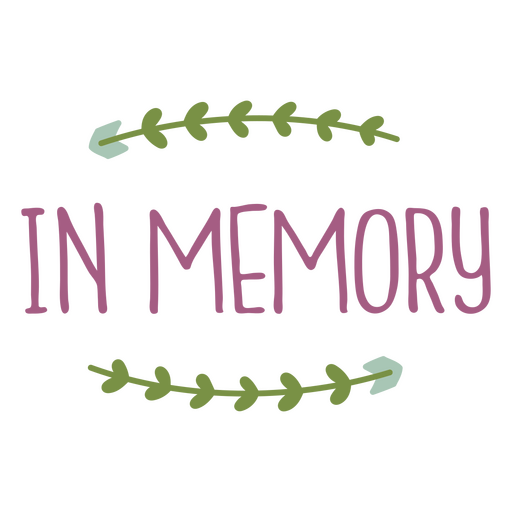 In memory home quote sentiment PNG Design