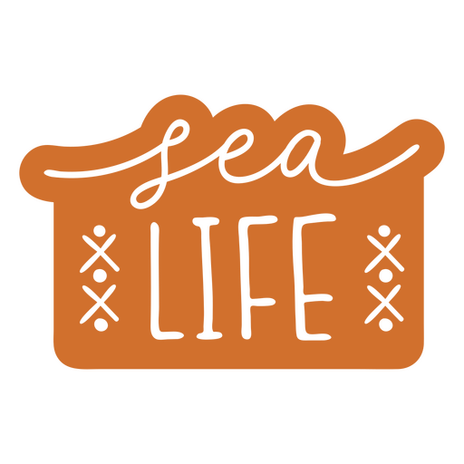 Sea life ocean home cita recortada sentimiento Diseño PNG