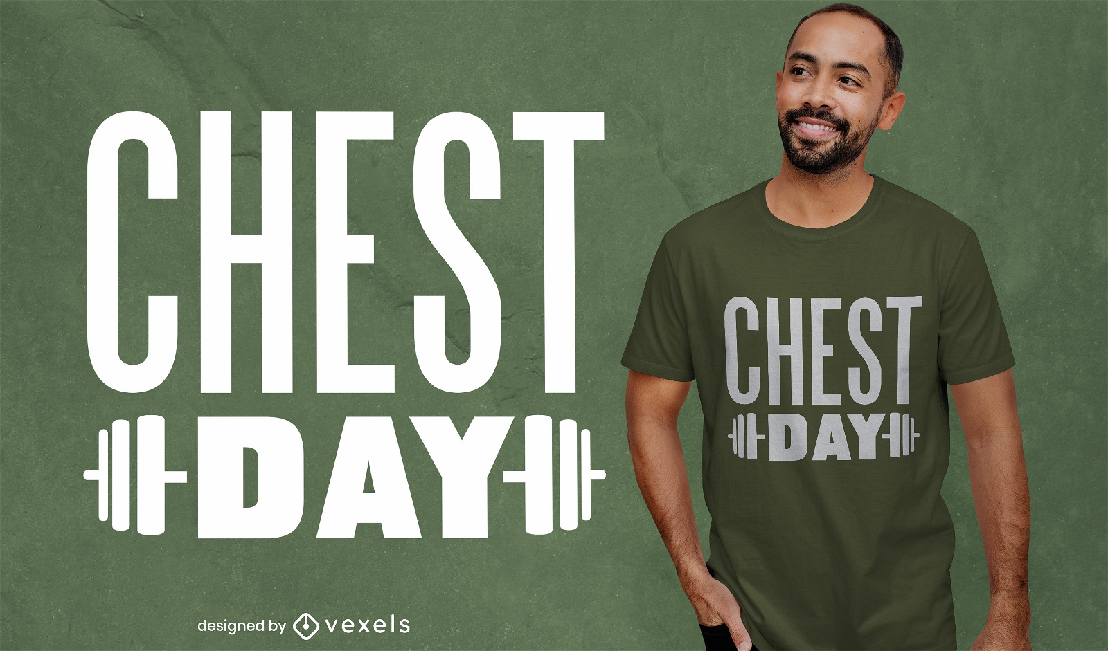 Chest day weightlifting quote t-shirt design