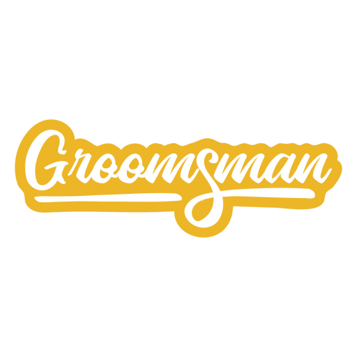 Groomsman-Hochzeitszitat schnitt Stimmung aus PNG-Design