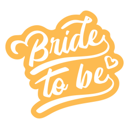 Bride to be wedding cut out quote PNG Design Transparent PNG