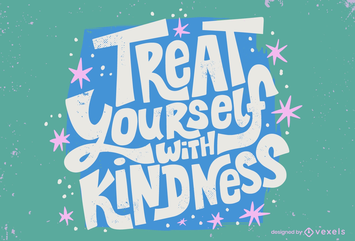 Self love kindness lettering