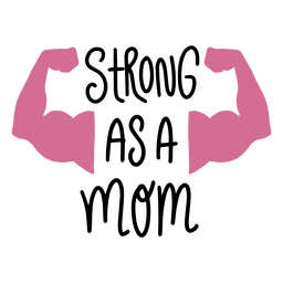 Fuerte insignia de cita del día de la madre Diseño PNG