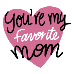 Funny cute Mother's day quote badge PNG Design Transparent PNG