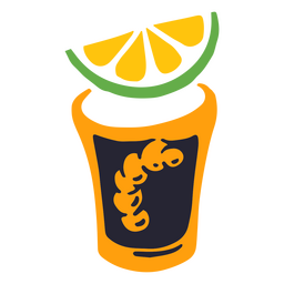 Cinco de Mayo Tequila-Schuss-Symbol PNG-Design