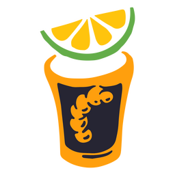 Cinco de mayo tequila shot icon PNG Design