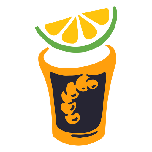 Icono de chupito de tequila cinco de mayo Diseño PNG