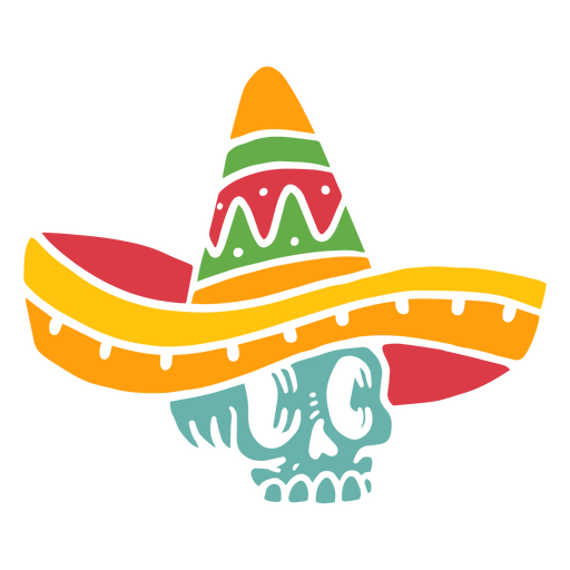 Cinco de mayo skull icon PNG Design