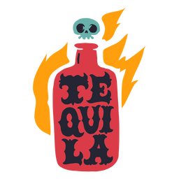 Cinco de Mayo Tequila-Zitat-Abzeichen PNG-Design