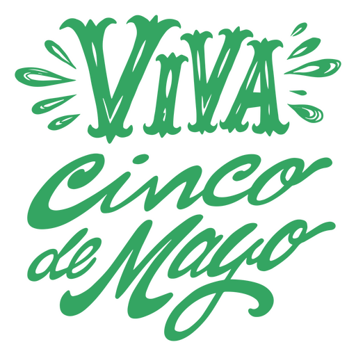 Viva Cinco de Mayo Urlaub Zitat Schriftzug PNG-Design