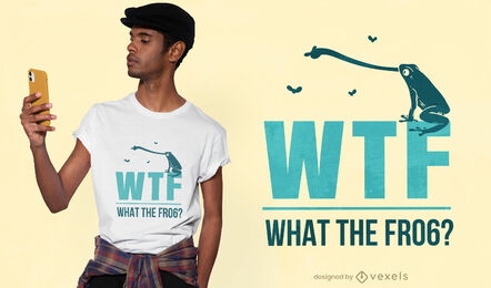 WTF O que o design da camiseta do sapo