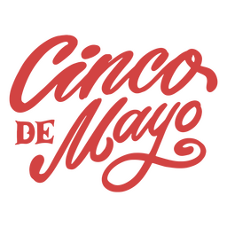 Cinco de Mayo-Urlaubszitat-Schriftzug PNG-Design