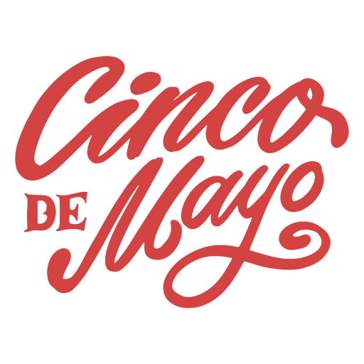 Cinco de mayo holiday quote lettering PNG Design
