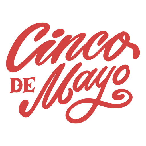 Letras de citação de feriado de cinco de maio Desenho PNG