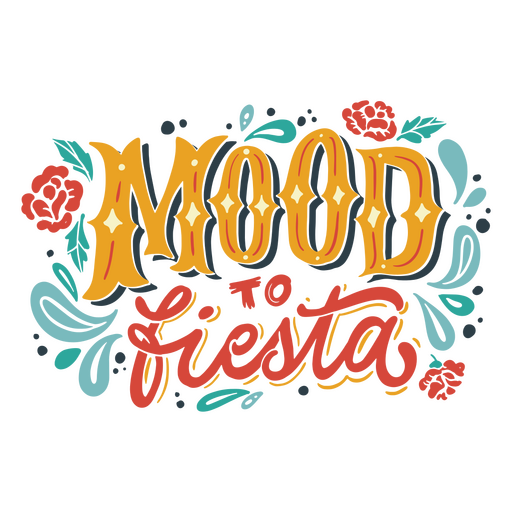 Letras de citação de festa de cinco de maio Desenho PNG